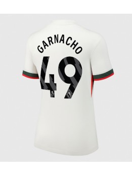 Chelsea Alejandro Garnacho #49 Replika Borta Kläder Dam 2025-26 Kortärmad